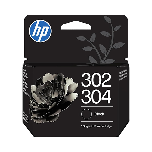 CARTUCHO ORIGINAL HP 302 / 304 Negro Cartucho de Tinta Original - F6U66AE / b7RT7AE/N9K06AE