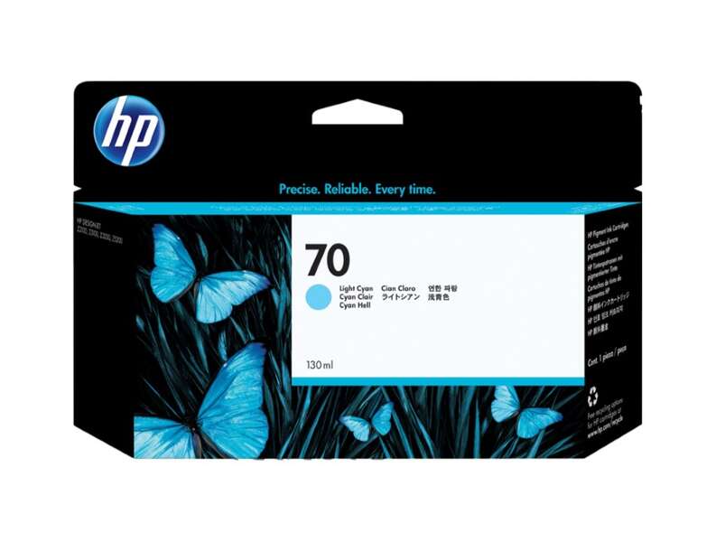 CARTUCHO ORIGINAL HP 70 Cyan Light Cartucho de Tinta Original - C9390A