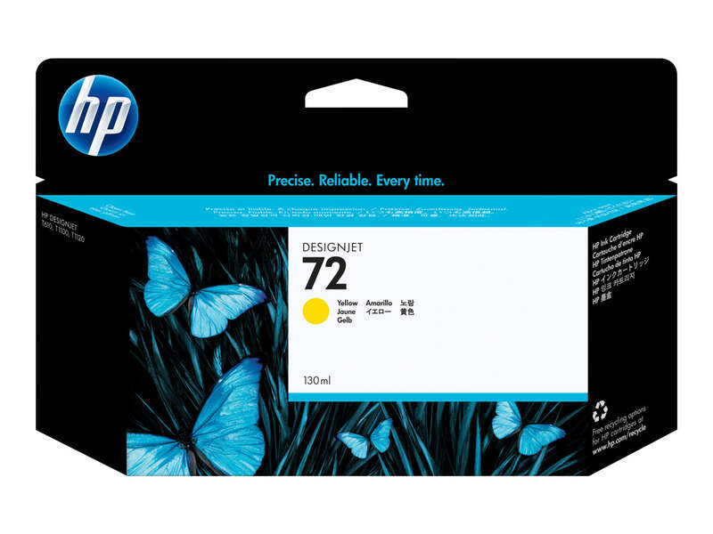 CARTUCHO ORIGINAL HP 72 Amarillo Cartucho de Tinta Original - C9373A