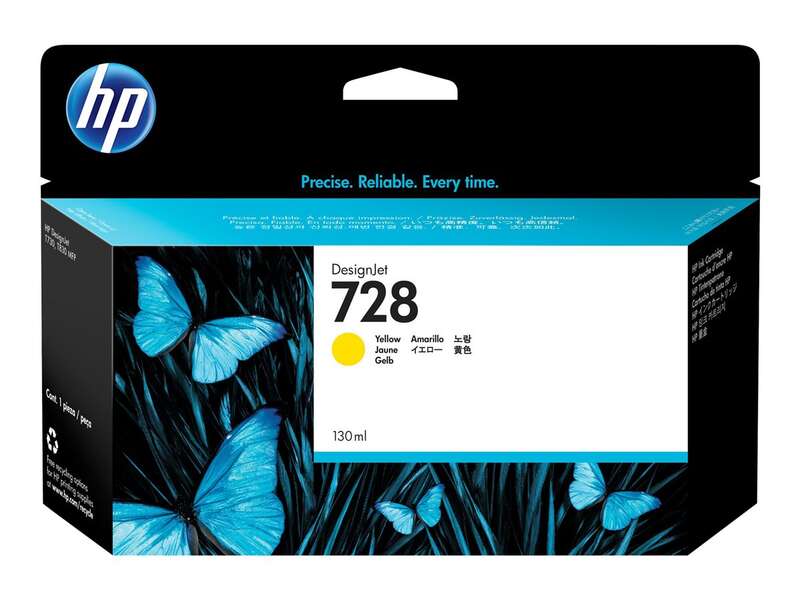 CARTUCHO ORIGINAL HP 728 Amarillo Cartucho de Tinta Original - F9J65A