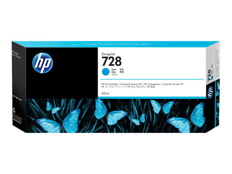 CARTUCHO ORIGINAL HP 728 Cyan Cartucho de Tinta Original - F9K17A