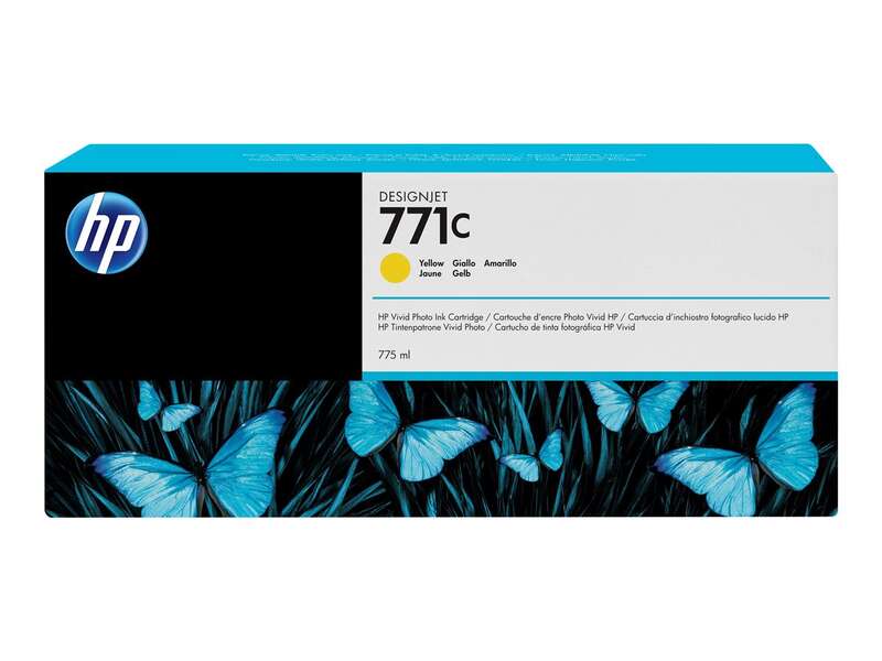 CARTUCHO ORIGINAL HP 771C Amarillo Cartucho de Tinta Original - B6Y10A