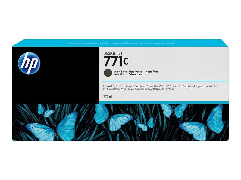 CARTUCHO ORIGINAL HP 771C Negro Mate Cartucho de Tinta Original - B6Y07A