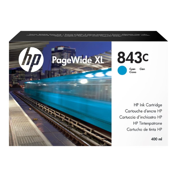 CARTUCHO ORIGINAL HP 843C XL Cyan Cartucho de Tinta Original - C1Q66A