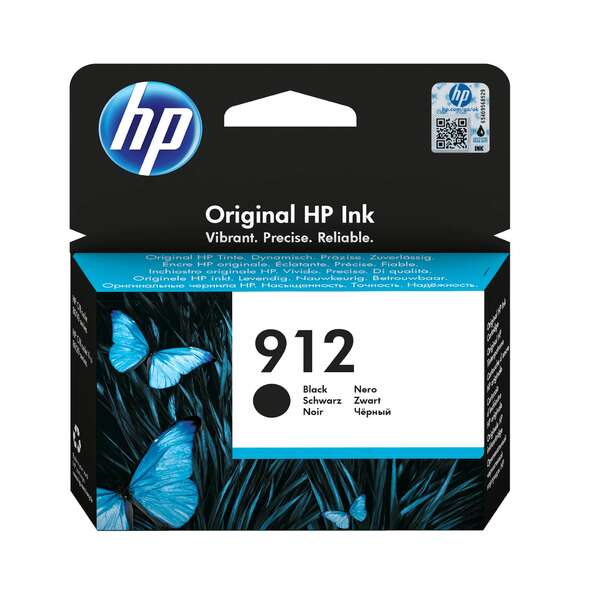 CARTUCHO ORIGINAL HP 912 Negro Cartucho de Tinta Original - 3YL80AE