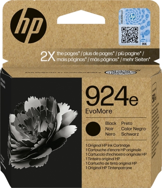 CARTUCHO ORIGINAL HP 924e XL Negro Cartucho de Tinta Original - 4K0V0NE