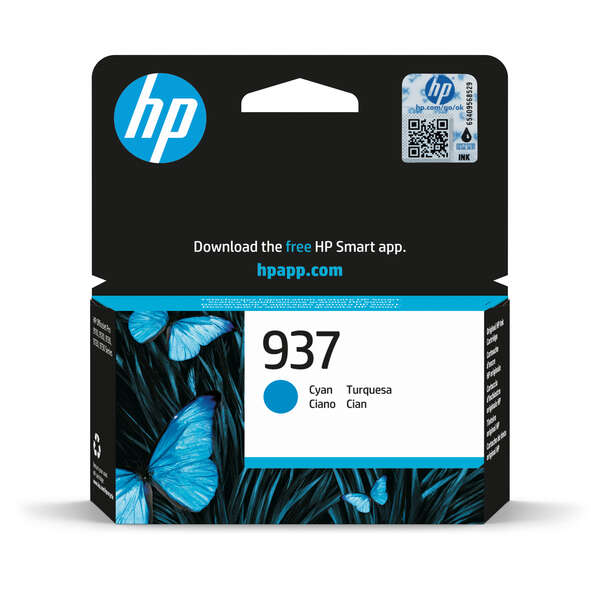 CARTUCHO ORIGINAL HP 937 Cyan Cartucho de Tinta Original - 4S6W2NE