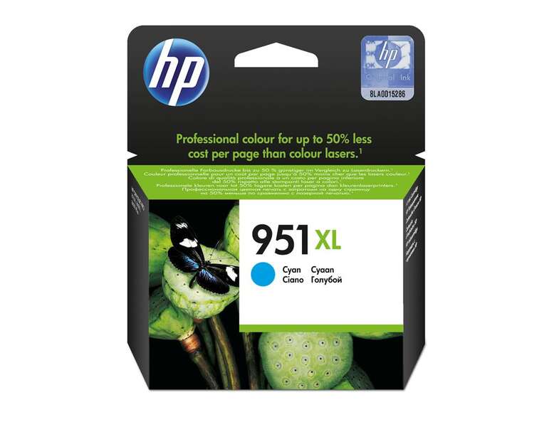 CARTUCHO ORIGINAL HP 951XL Cyan Cartucho de Tinta Original - CN046AE