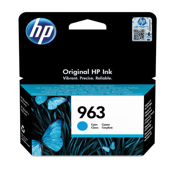 CARTUCHO ORIGINAL HP 963 Cyan Cartucho de Tinta Original - 3JA23AE