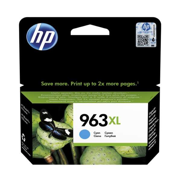 CARTUCHO ORIGINAL HP 963XL Cyan Cartucho de Tinta Original - 3JA27AE