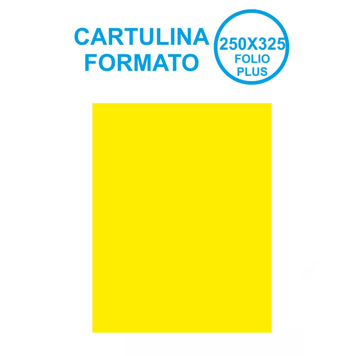 CARTULINA 250X325MM AMARILLO