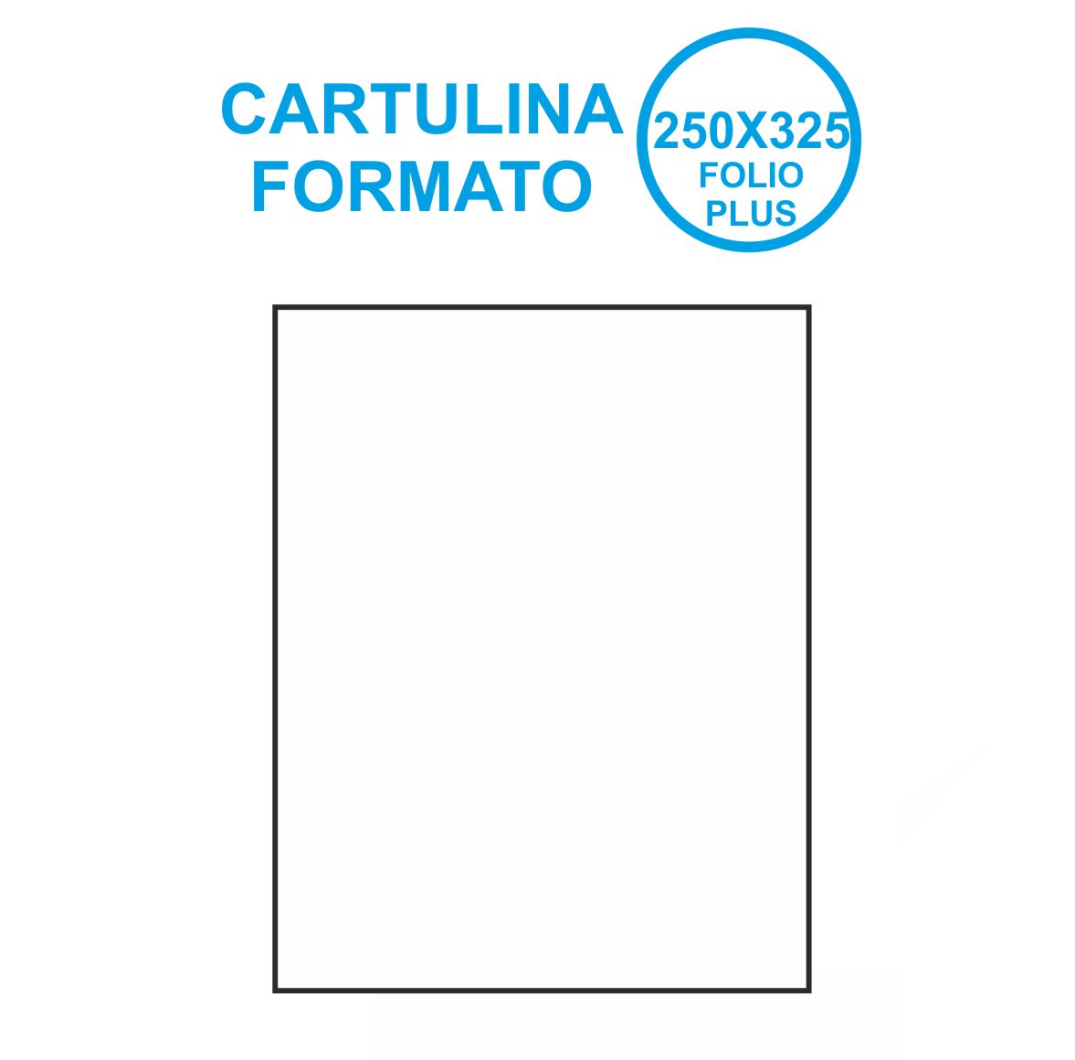 CARTULINA 250X325MM BLANCO REF: 4103558