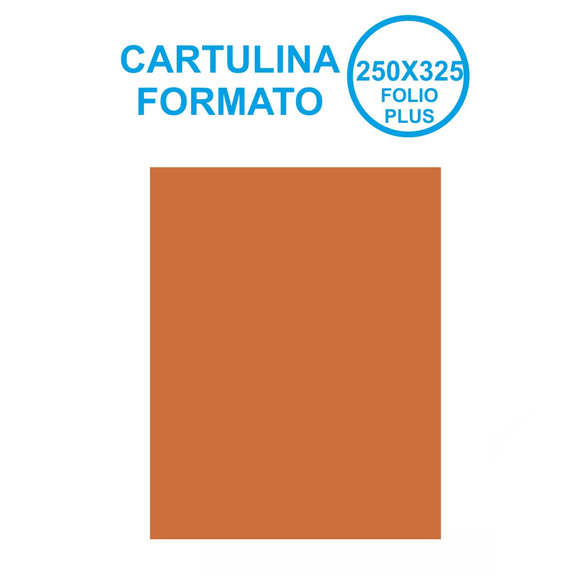 CARTULINA 250X325MM MARRON