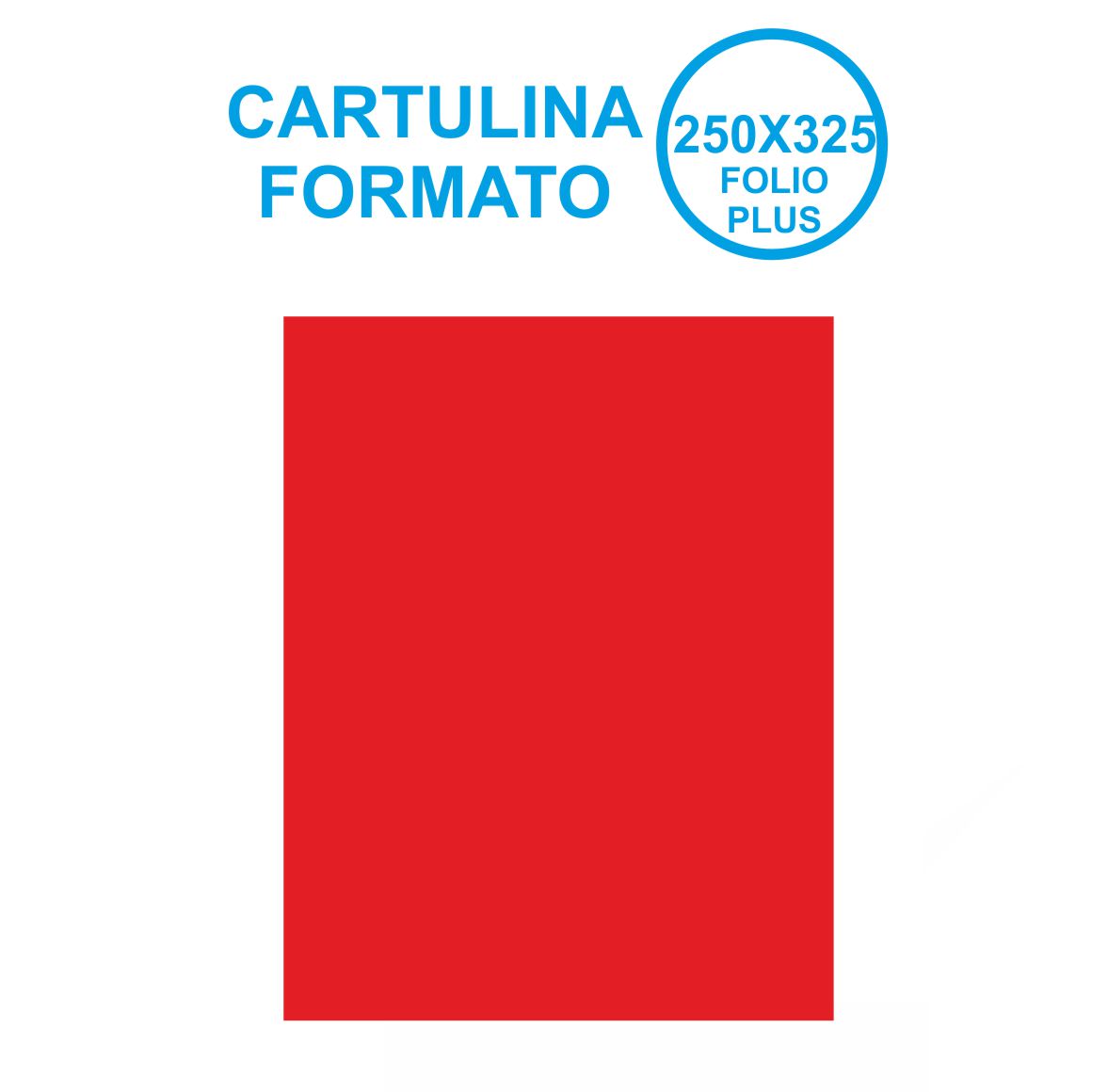 CARTULINA 250X325MM ROJO