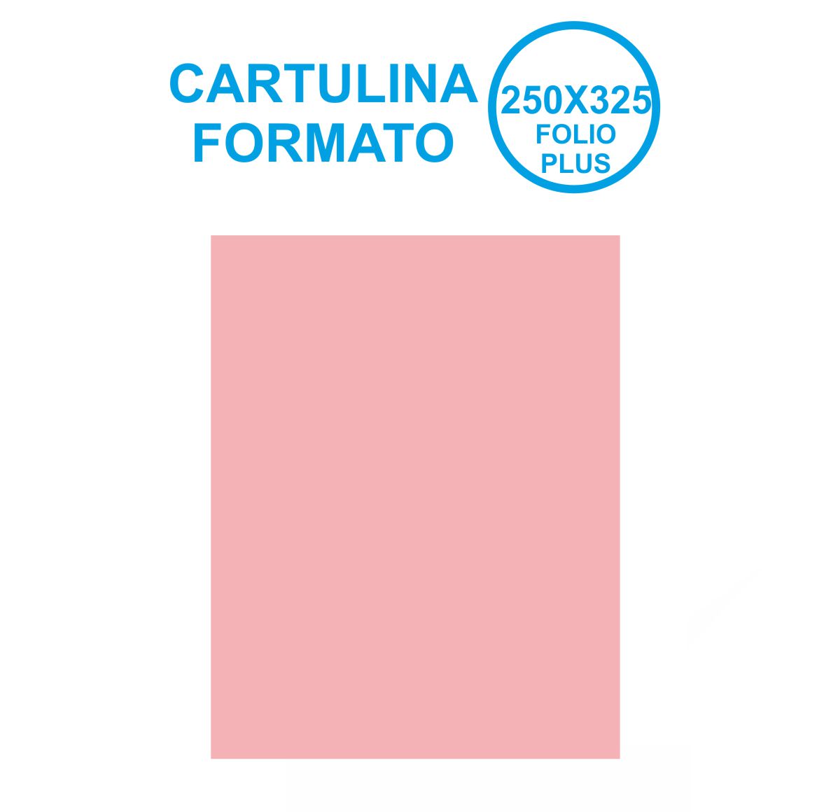 CARTULINA 250X325MM ROSA