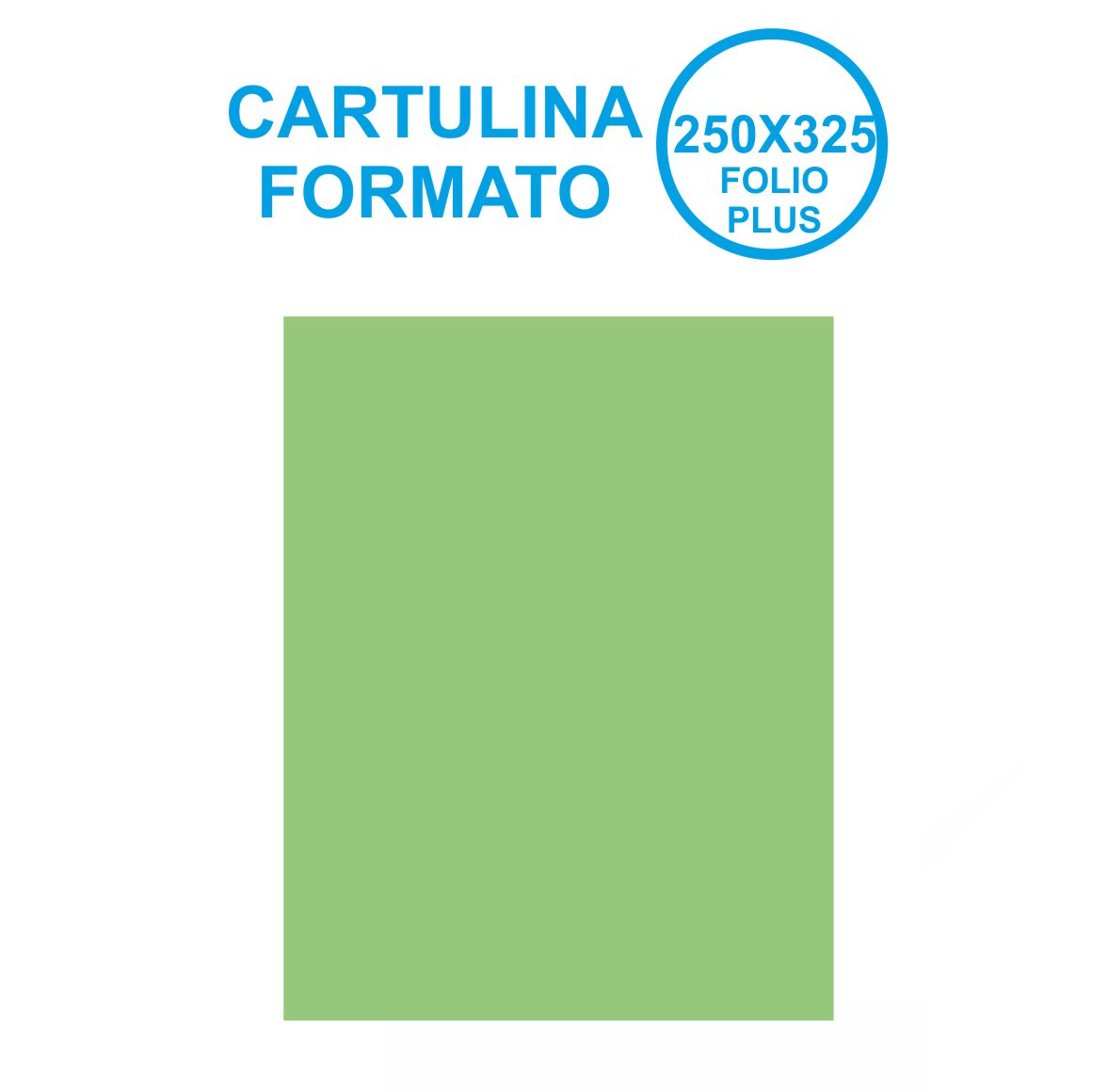 CARTULINA 250X325MM VERDE REF: 4103552