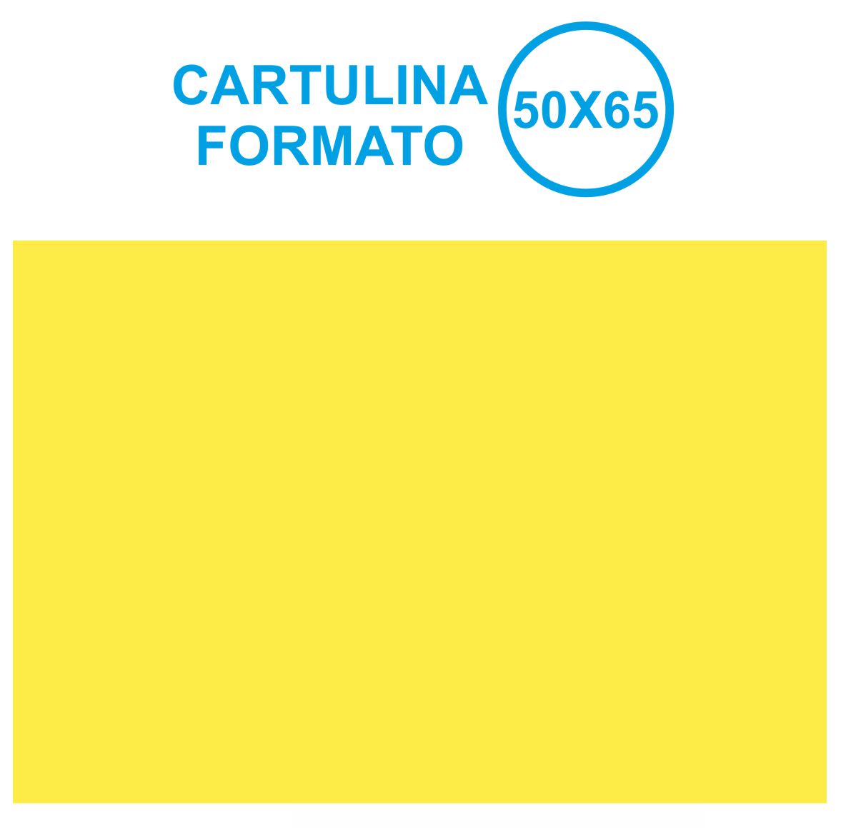 CARTULINA 50X65 AMARILLO CLARO