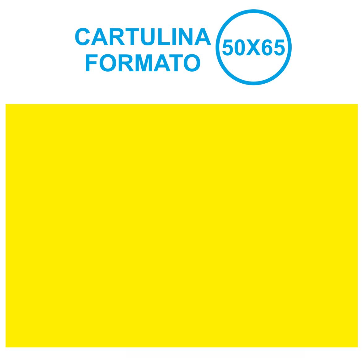 CARTULINA 50X65 AMARILLO FUERTE