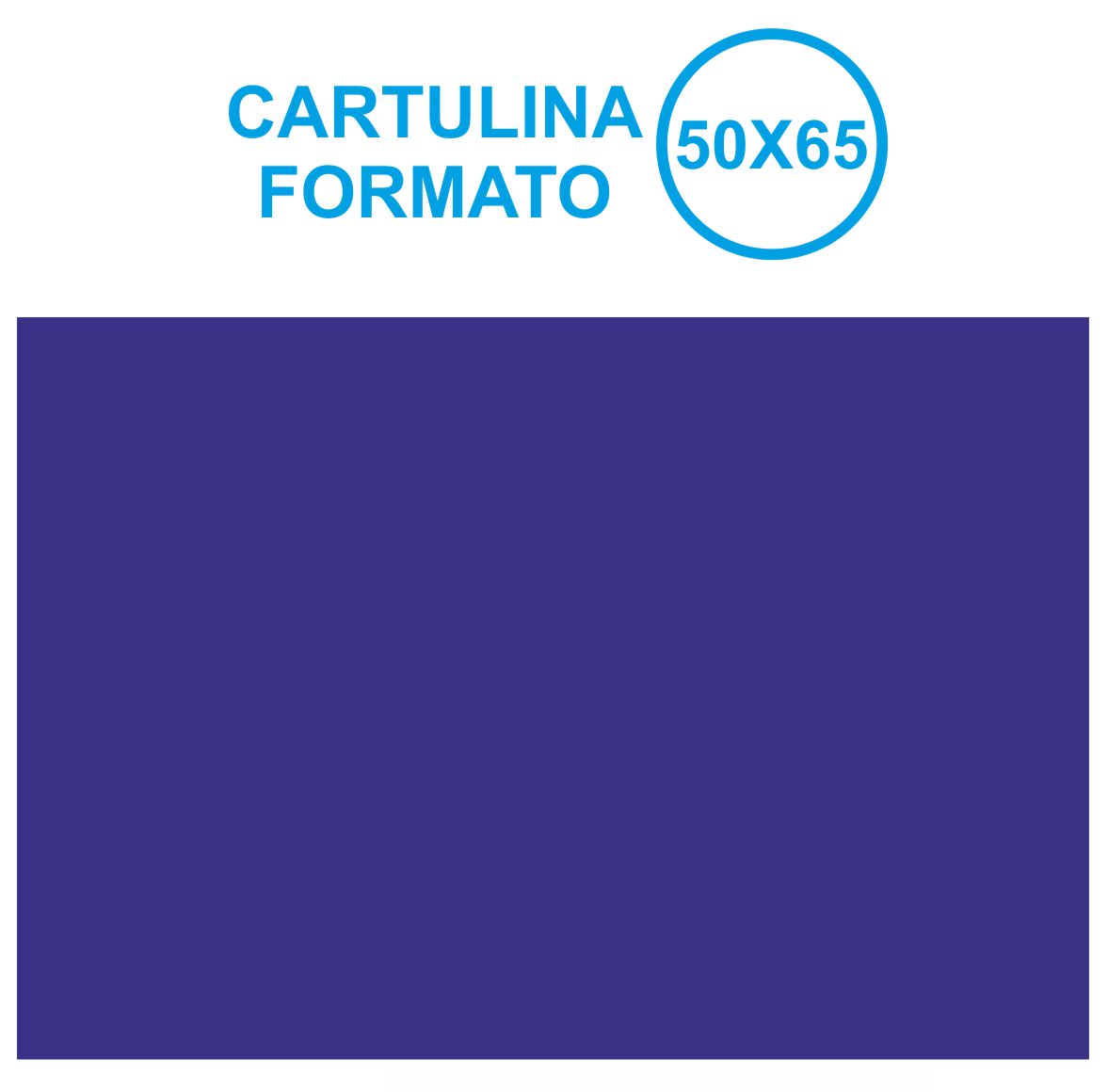 CARTULINA 50X65 AZUL OSCURO