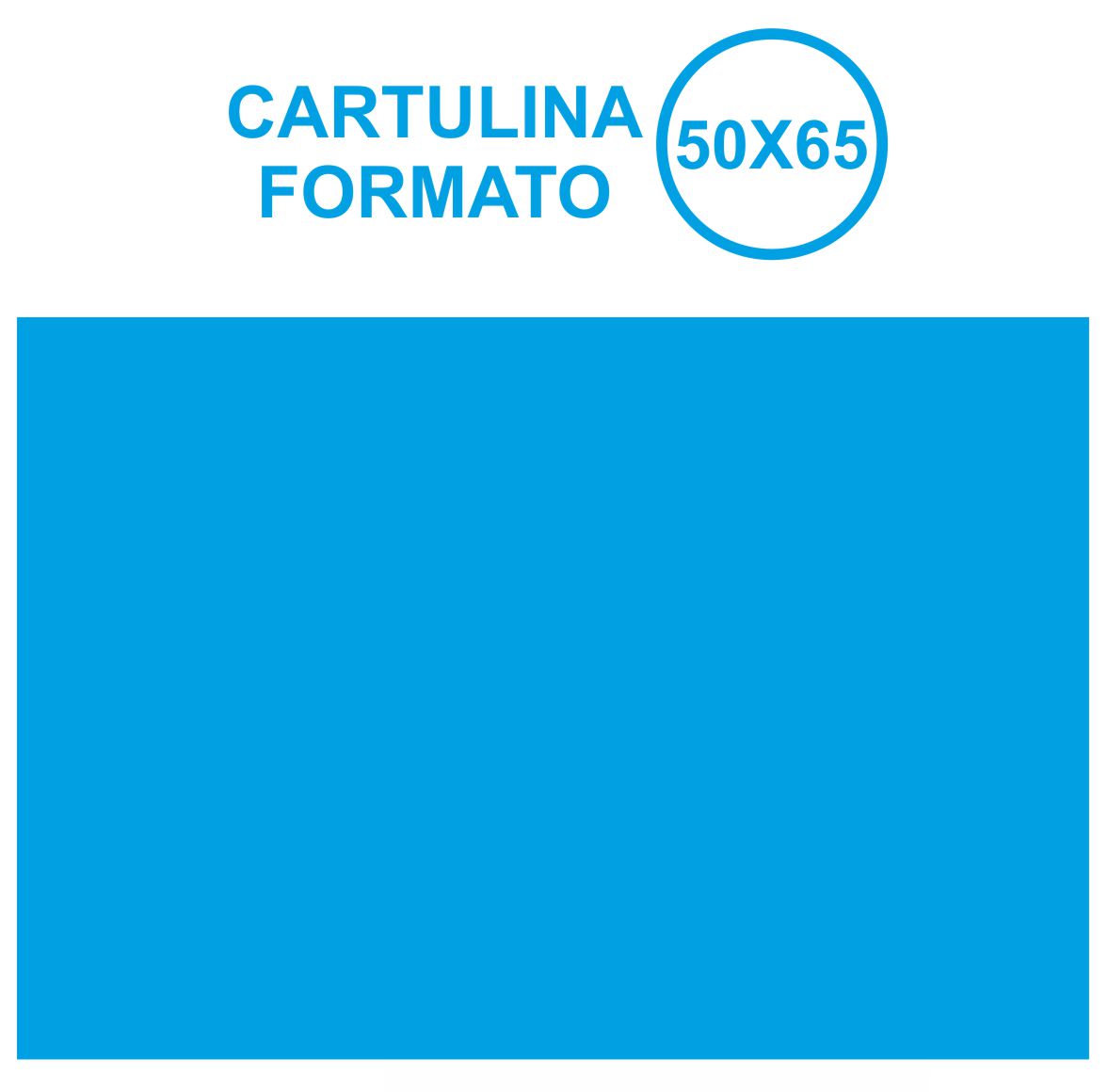 CARTULINA 50X65 AZUL TURQUESA