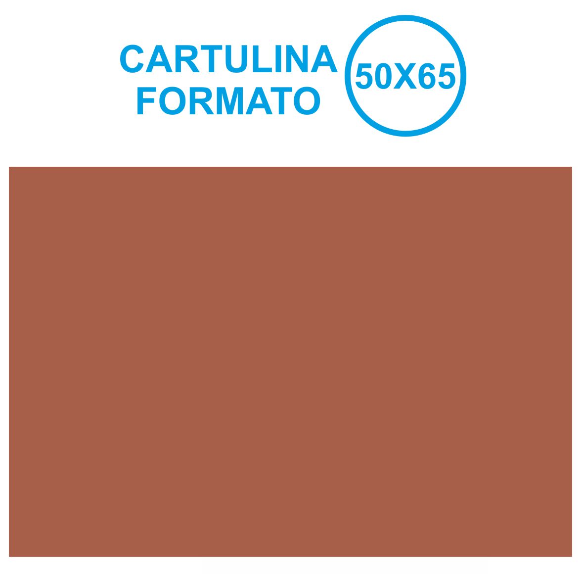 CARTULINA 50X65 MARRON