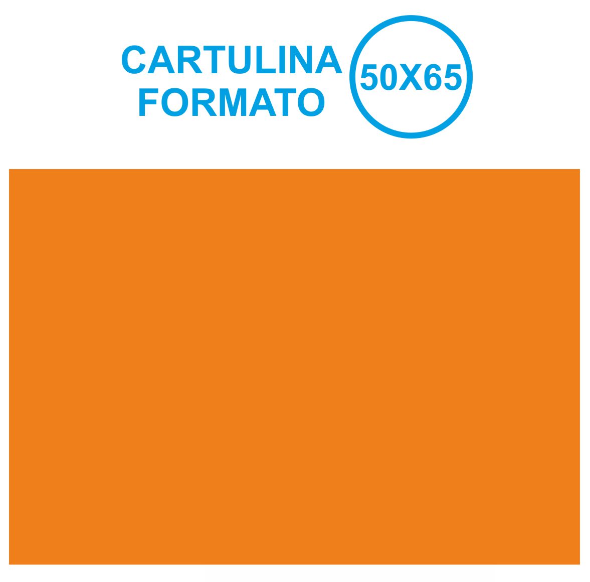 CARTULINA 50X65 NARANJA