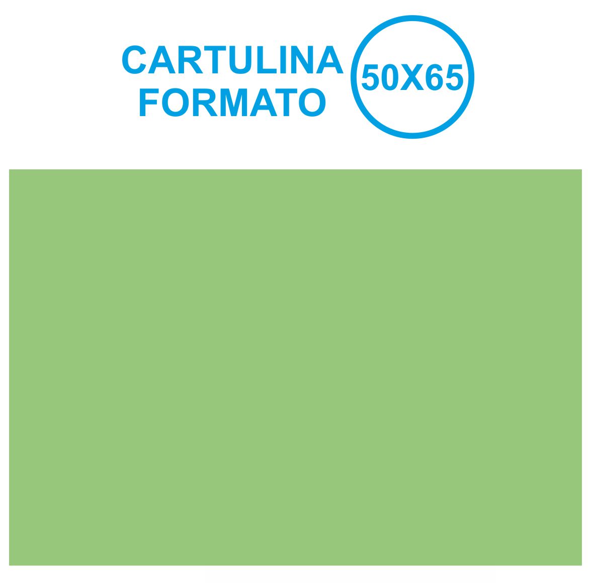 CARTULINA 50X65 VERDE CLARO