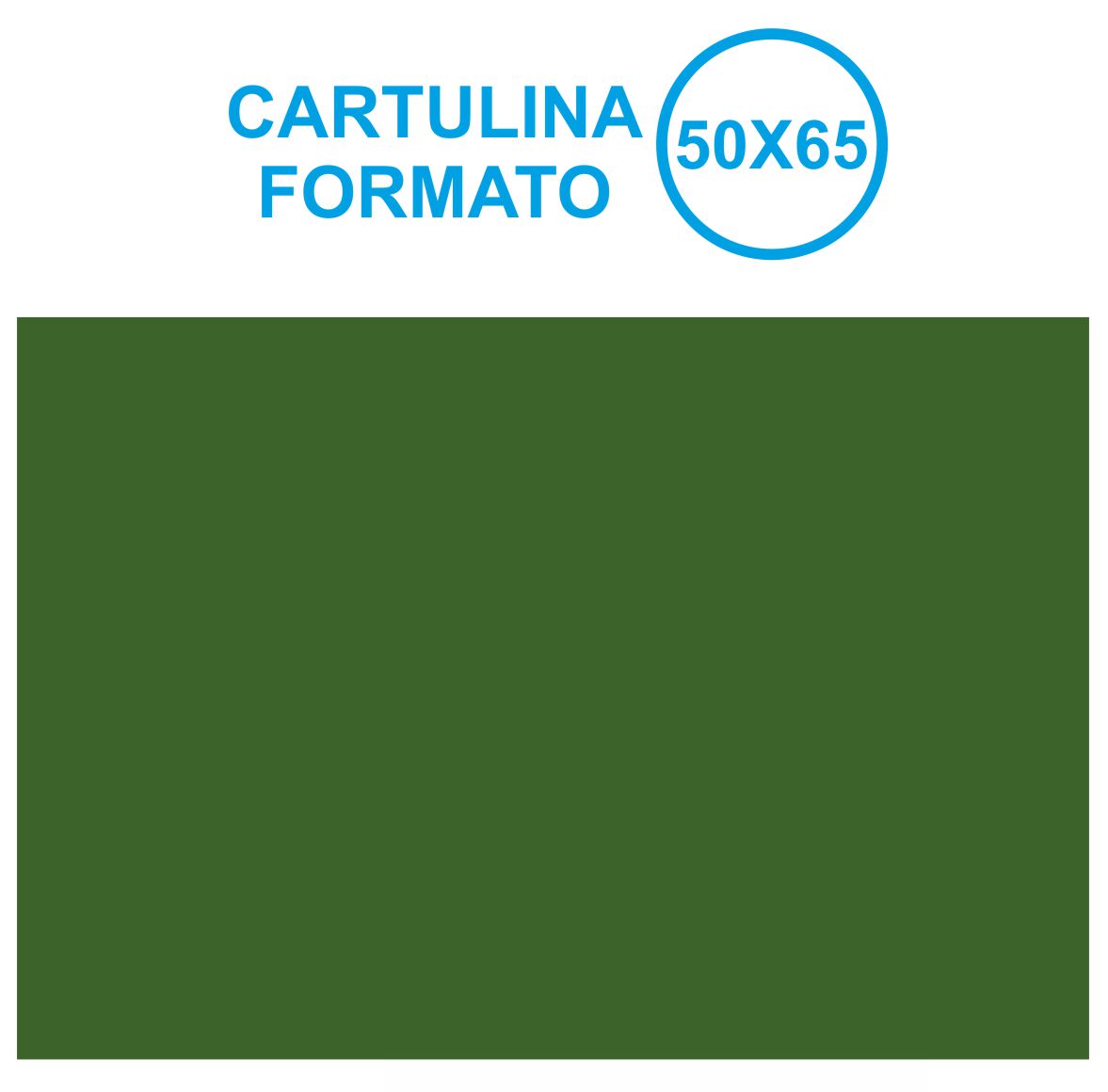 CARTULINA 50X65 VERDE INTENSO