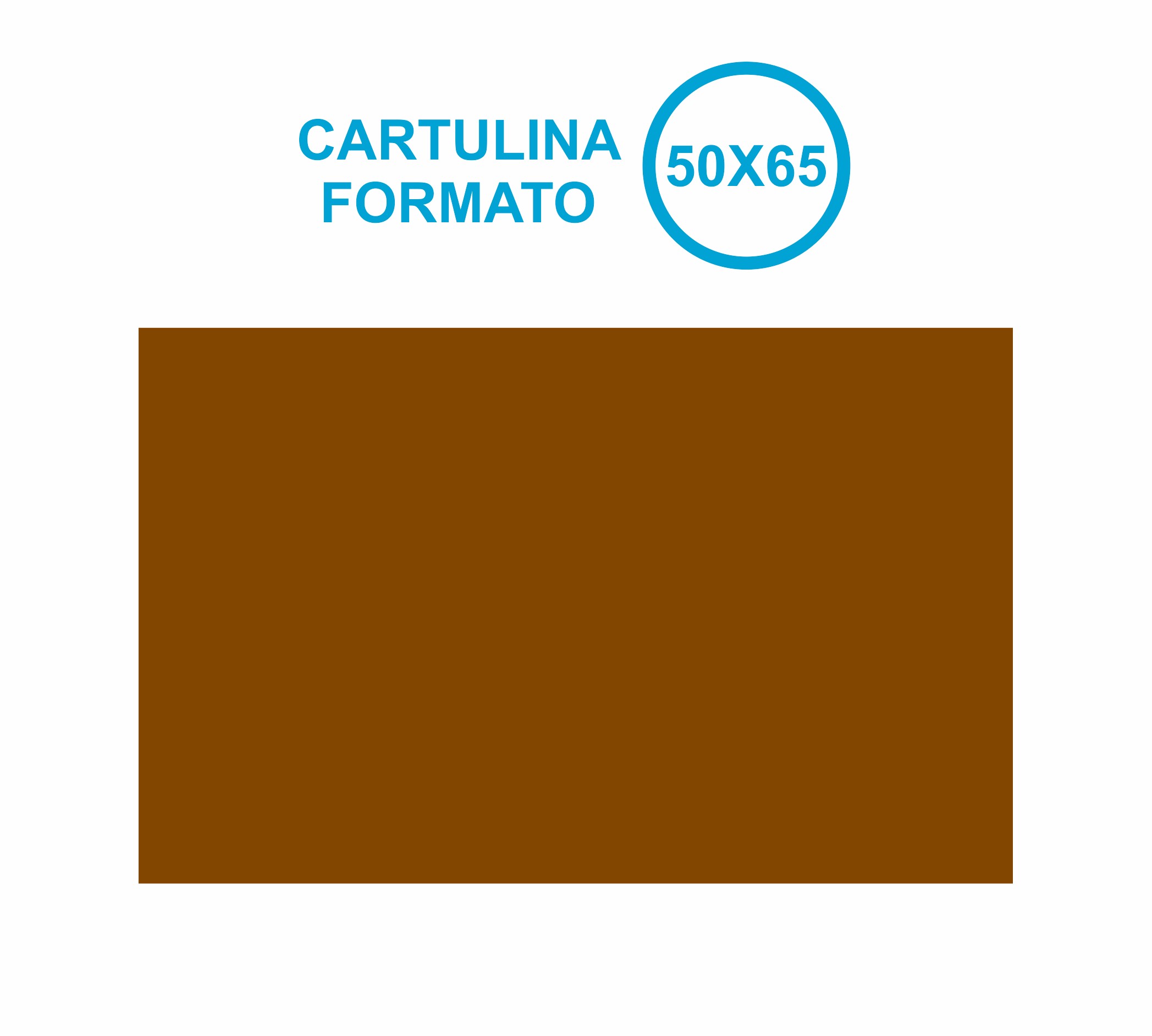 CARTULINA 50X65CM ***MARRON OSCURO*** REF: 15571
