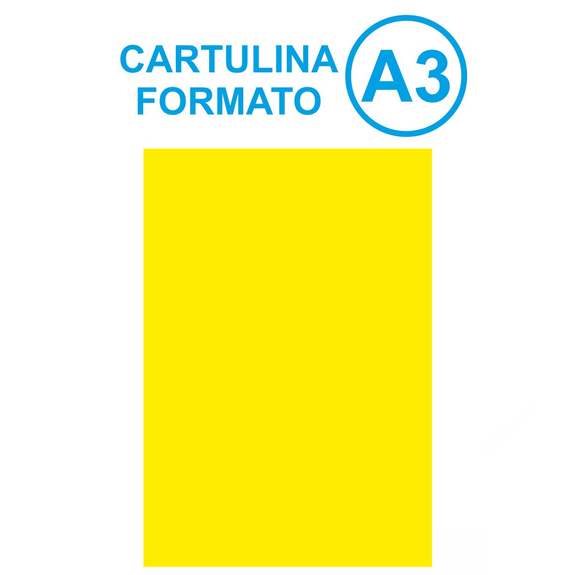 CARTULINA A3 AMARILLO