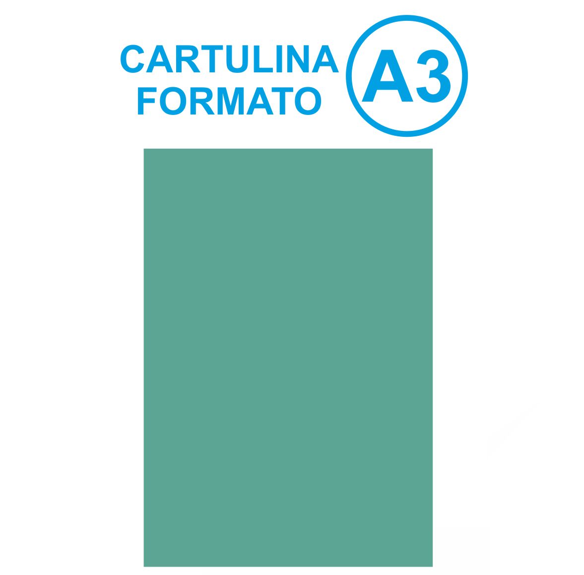 CARTULINA A3 AZUL CLARO