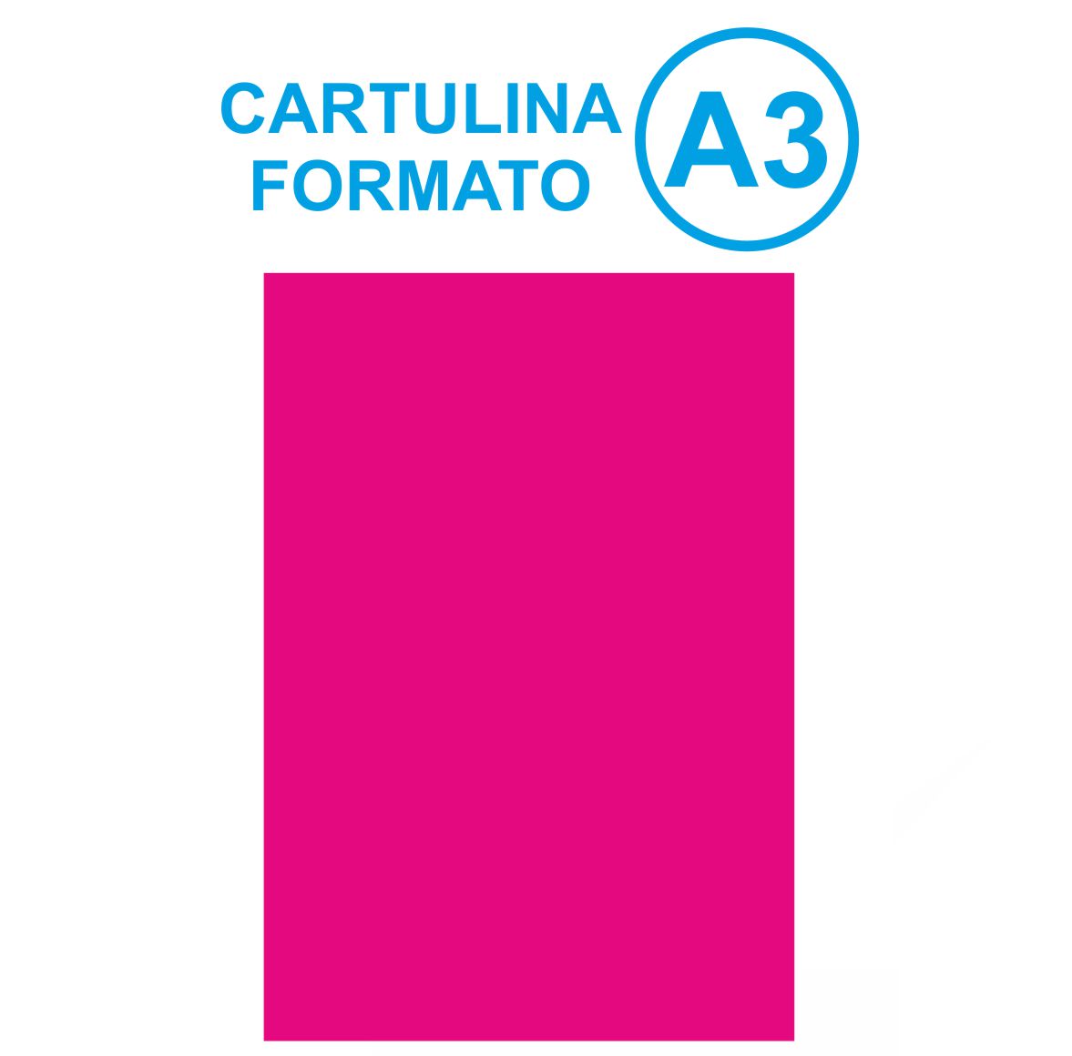 CARTULINA A3 FUCSIA