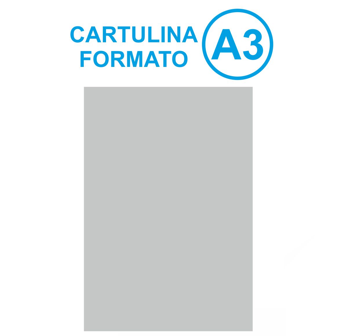 CARTULINA A3 GRIS