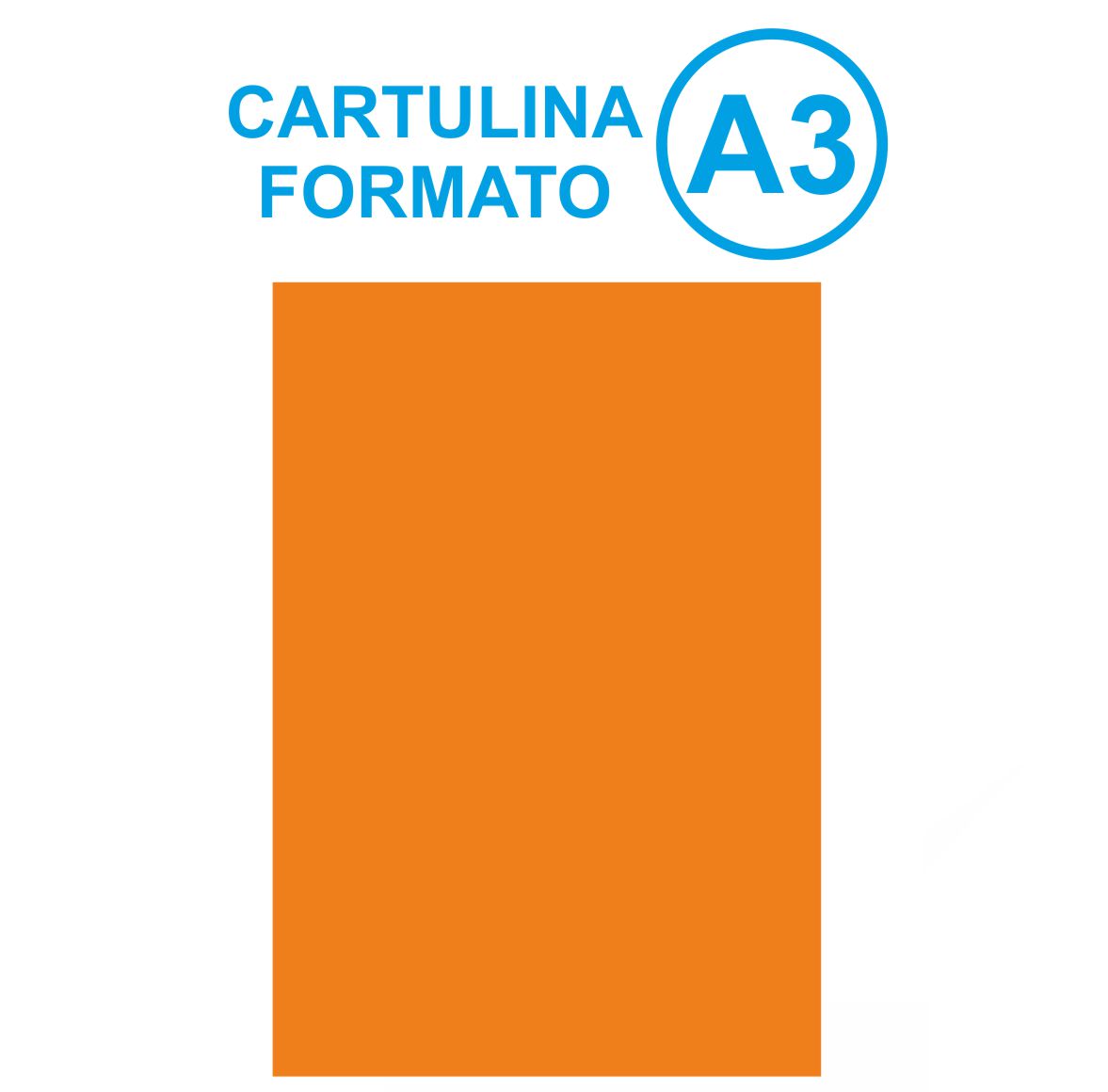 CARTULINA A3 NARANJA