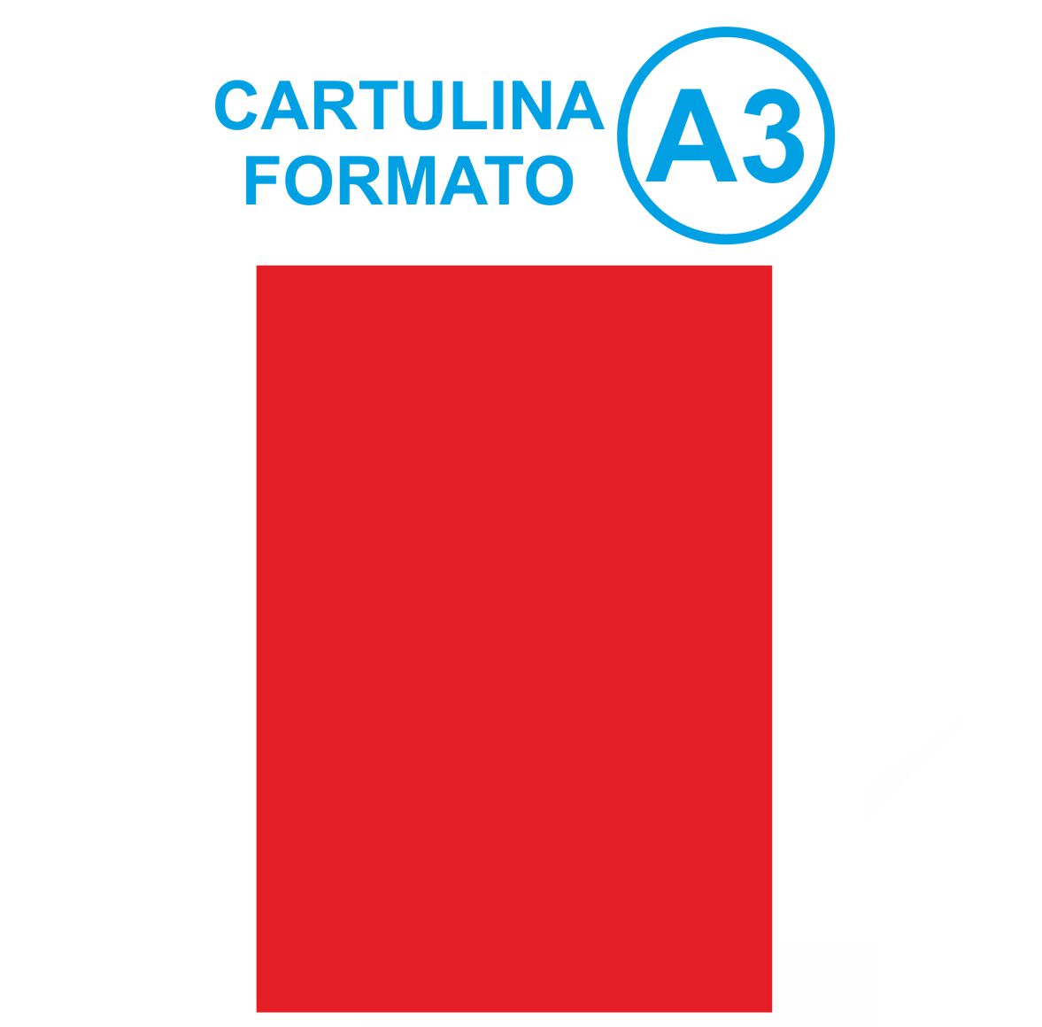 CARTULINA A3 ROJO