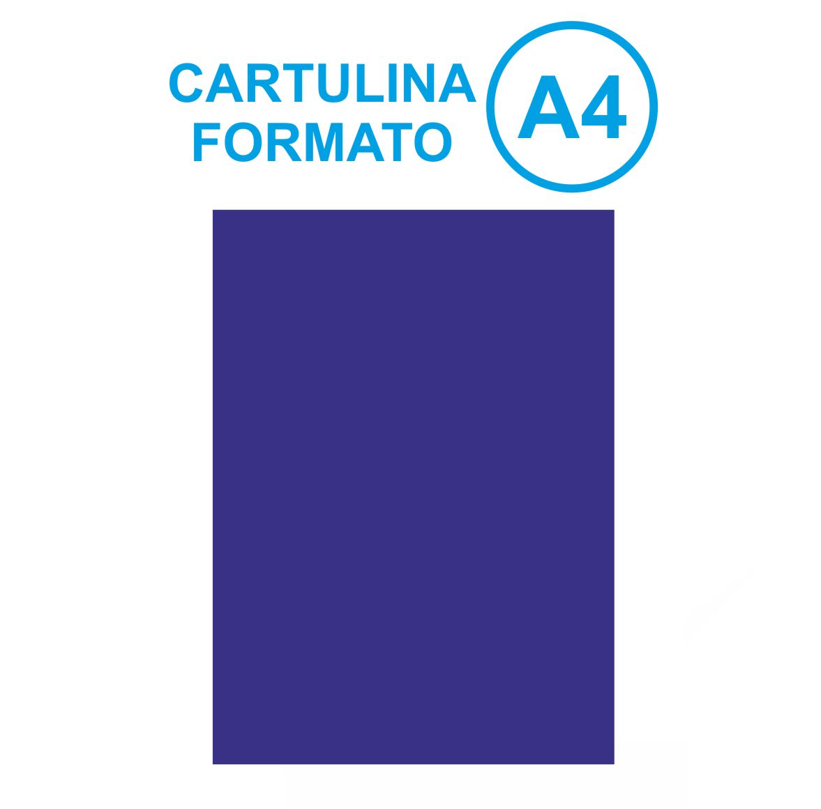 CARTULINA A4 AZUL OSCURO