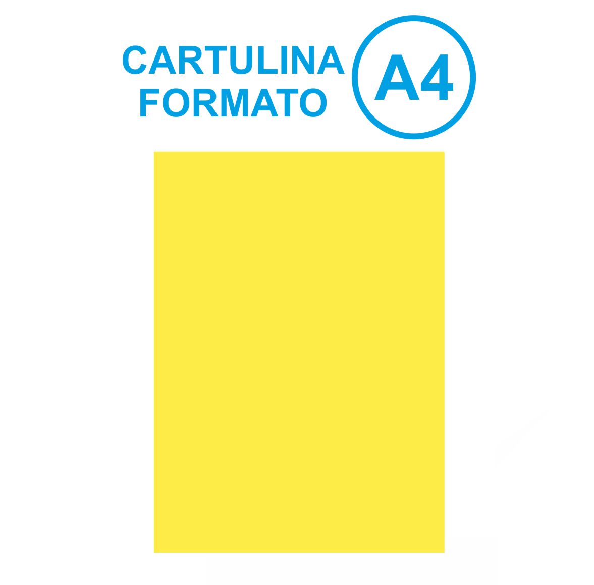 CARTULINA IRIS A4 AMARILLO CLARO