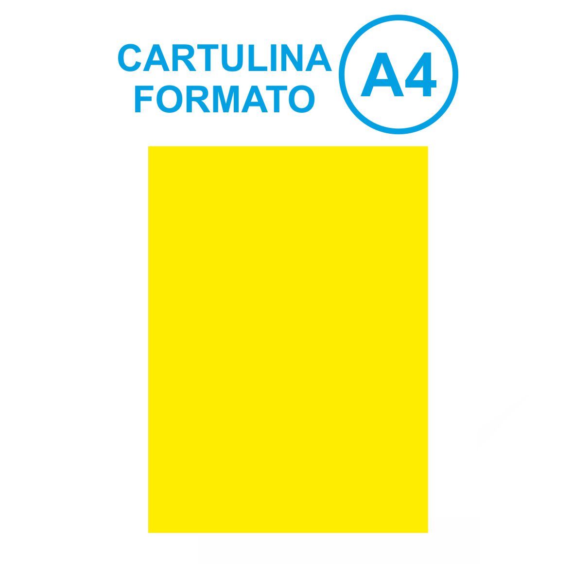 CARTULINA IRIS A4 AMARILLO FUERTE