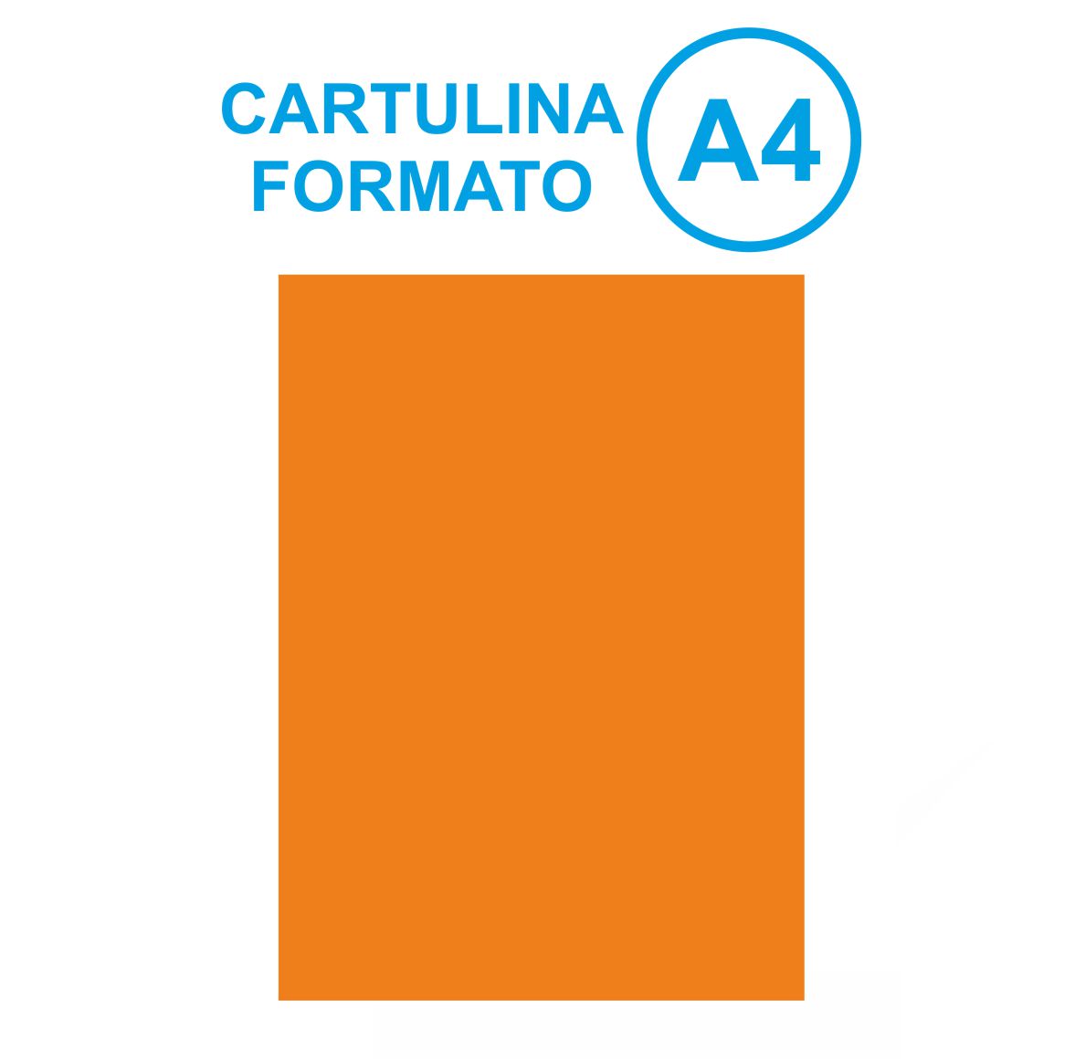 CARTULINA IRIS A4 NARANJA