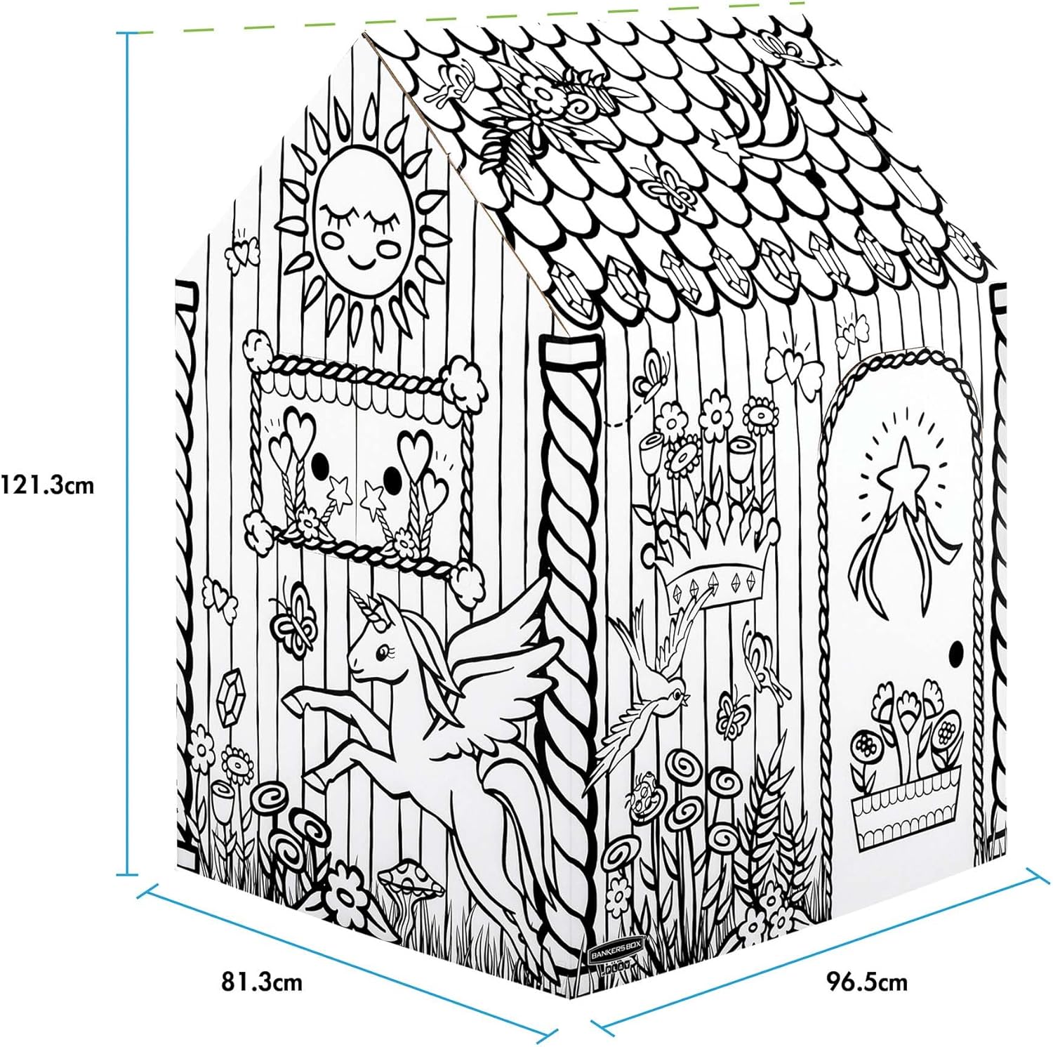 CASITA UNICORNIO DE CARTON DE 121X81X81CM REF: 100142504
