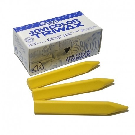 CERAS JOVICOLOR TRIWAX AMARILLO CAJA 12 UNIDADES  97301