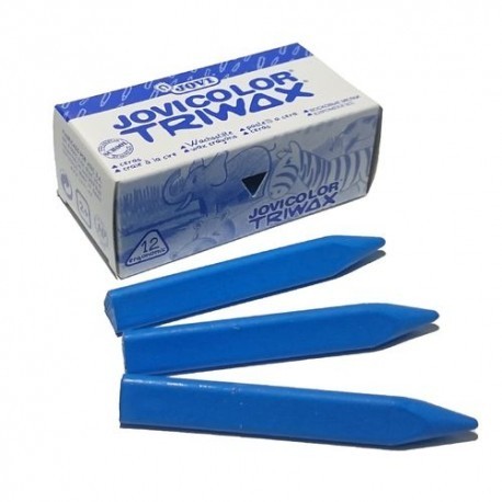 CERAS JOVICOLOR TRIWAX AZUL CLARO CAJA 12 UNIDADES  973/05