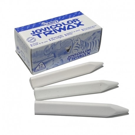 CERAS JOVICOLOR TRIWAX BLANCO CAJA 12 COLORES   973/11