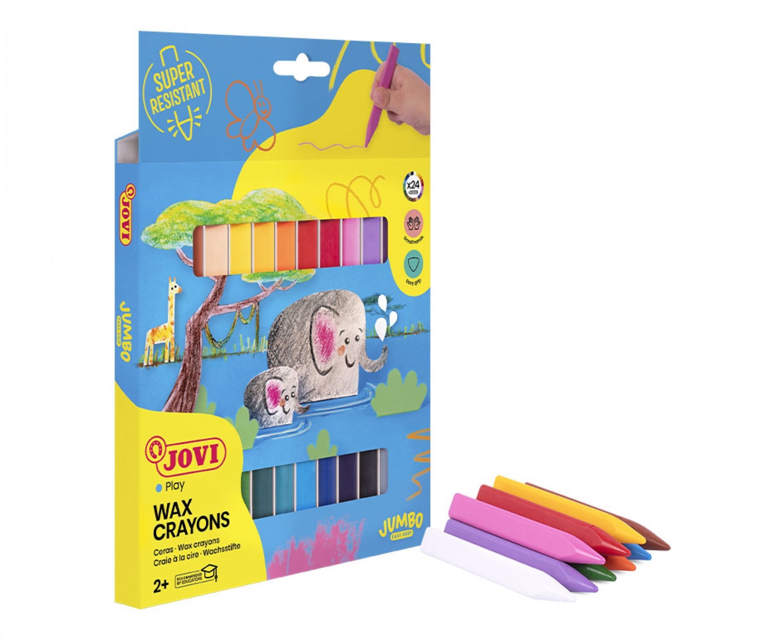 CERAS JOVICOLOR TRIWAX ESTUCHE 24 COLORES REF: 973/24