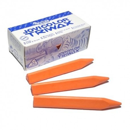 CERAS JOVICOLOR TRIWAX NARANJA CAJA 12 UNIDADES  97307