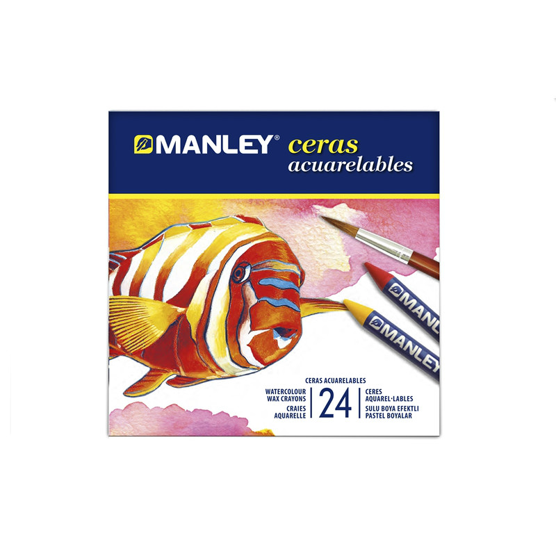 CERAS MANLEY ACUARELABLES 24 COLORES REF: 424