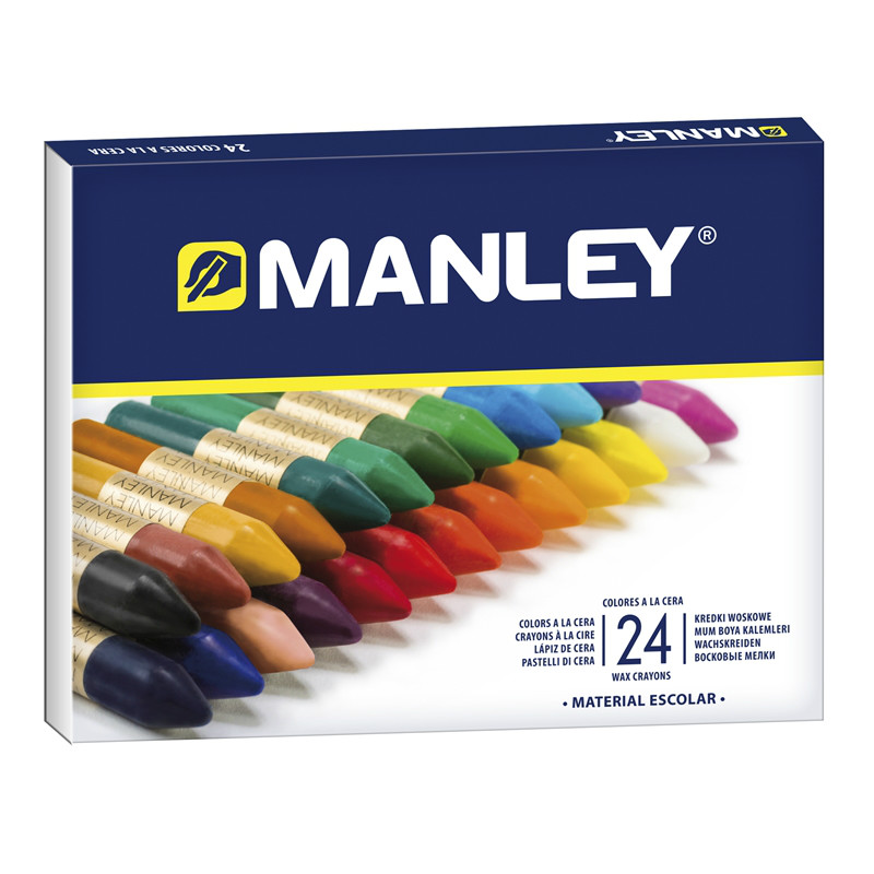 CERAS MANLEY ESTUCHE DE 24 COLORES REF. 124