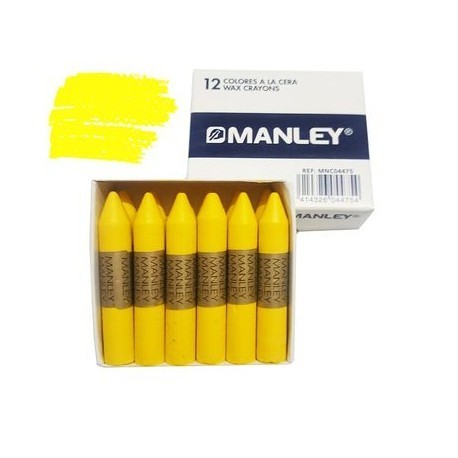 CERAS MANLEY UNICOLOR AMARILLO DE 12 UNID. Nº 4