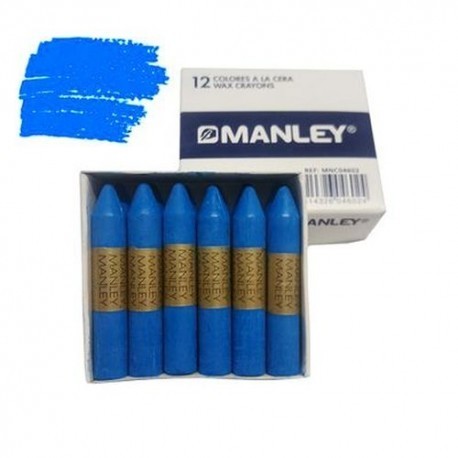 CERAS MANLEY UNICOLOR AZUL CLARO 12 UDS. Nº 17