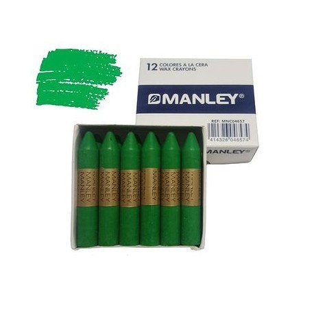CERAS MANLEY UNICOLOR VERDE CLARO DE 12 UDS. Nº 22